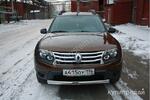 фото Renault Duster 2012- Защита передняя (ОВАЛ) D 75х42