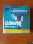 фото Сменные Кассеты Gillette Mach 3. 8 штук.