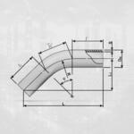 фото Отвод гнутый ОГ I 8°-720(12,0 К52)-5,4(11,0)-0,6-5DN-900/900 -20