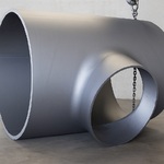 фото Тройник ТШС 720(10К60)-219(7К52)-5,4(8,1)-0,660-40 в заводской изоляции Пк-40