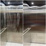 фото Реставрация изделий из нержавеющих металлов. Шлифовка. сатинирование, полировка лифта, дверей шахты. Царапины в лифте, химические ожоги, ржавчину.