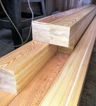 фото клееный брус из лиственницы и сосны