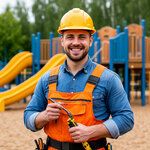 фото Сборка детских комплексов, площадок, лабиринтов