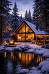 фото A-Frame 38м.— современный дом с панорамой