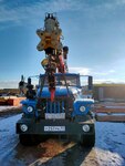 фото АВТОПОЕЗД УРАЛ 5453 (6х6) С КМУ ИТ-200, ЯМОБУРОМ, ЛЮЛЬКОЙ + ПОЛУПРИЦЕП 12М