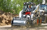 фото Аренда BobCat S650HF мини-погрузчик с фрезой для ямочного ремонта.